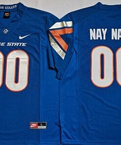 Custom Boise State Broncos Jersey Name and Number NCAA College Football Blue