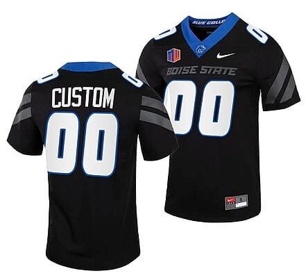 Custom Boise State Broncos Jersey Name and Number NCAA College Football Untouchable Black