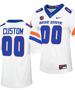 Custom Boise State Broncos Jersey Name and Number NCAA College Football Untouchable White