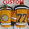 Custom Boston Bruins Jersey Name And Number 1959-60 CCM Vintage Throwback Yellow