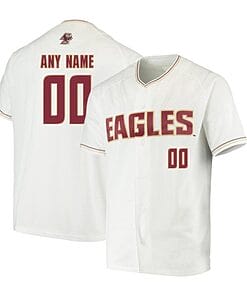 Custom Boston College Eagles Baseball Jersey Name and Number NCAA White