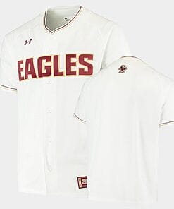 Custom Boston College Eagles Baseball Jersey Name And Number College White