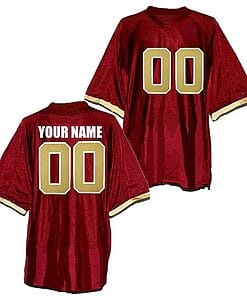 Custom Boston College Eagles Jersey Name and Number NCAA College Football Red