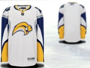 Custom Buffalo Sabres Jersey Name And Number White