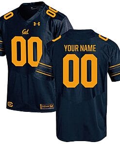 Custom California Golden Bears Jersey Name and Number NCAA College Football Navy
