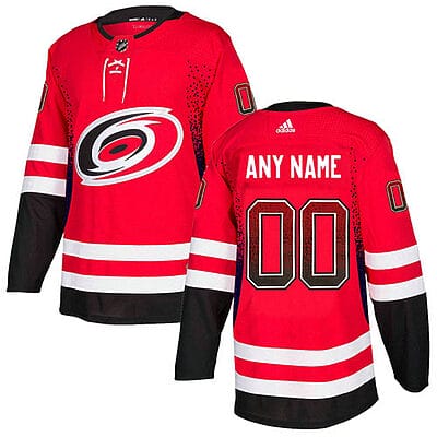 Custom Carolina Hurricanes Jersey Name And Number Red Drift Fashion