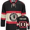 Custom Chicago Blackhawks Jersey Name And Number Black Third