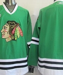Custom Chicago Blackhawks Jersey Name And Number Green