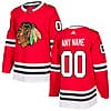 Custom Chicago Blackhawks Jersey Name And Number Red Home NHL