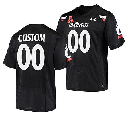 Custom Cincinnati Bearcats Jersey Name and Number NCAA College Football Black Alumni