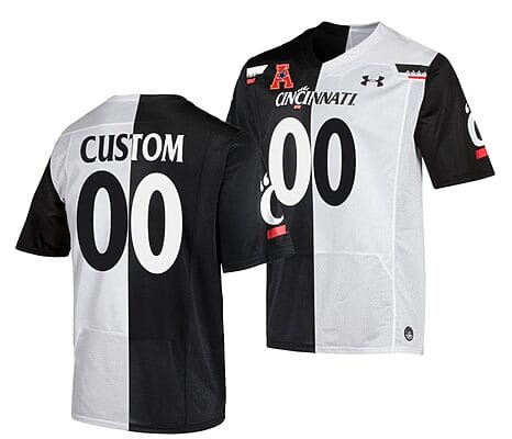 Custom Cincinnati Bearcats Jersey Name and Number NCAA College Football Black White