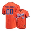 Custom Clemson Tigers Baseball Jersey Name And Number College Orange Elite