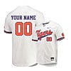 Custom Clemson Tigers Baseball Jersey Name And Number College White Elite
