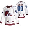Custom Colorado Avalanche Jersey Name And Number 2020-21 White Alternate Player NHL