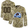 Custom Colorado Avalanche Jersey Name And Number Camo