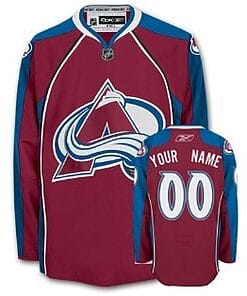 Custom Colorado Avalanche Jersey Name And Number Red