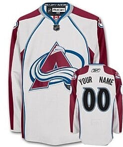 Custom Colorado Avalanche Jersey Name And Number White