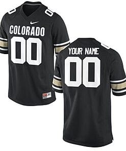 Custom Colorado Buffaloes Jersey Name and Number NCAA College Football Black Replica
