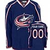 Custom Columbus Blue Jackets Jersey Name And Number Blue