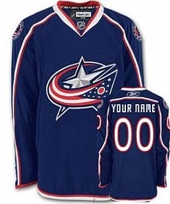 Custom Columbus Blue Jackets Jersey Name And Number Blue