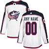 Custom Columbus Blue Jackets Jersey Name And Number NHL White
