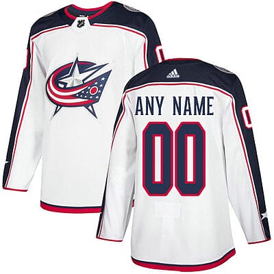 Custom Columbus Blue Jackets Jersey Name And Number NHL White