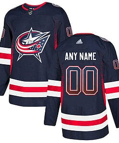 Custom Columbus Blue Jackets Jersey Name And Number Navy Drift Fashion
