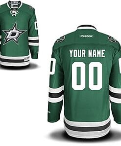 Custom Dallas Stars Jersey Name And Number 2013 Green