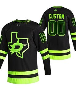 Custom Dallas Stars Jersey Name And Number 2020-21 Black Alternate Player NHL