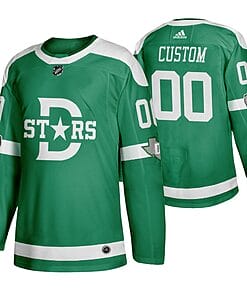 Custom Dallas Stars Jersey Name And Number 2020 Winter Green Classic Retro NHL