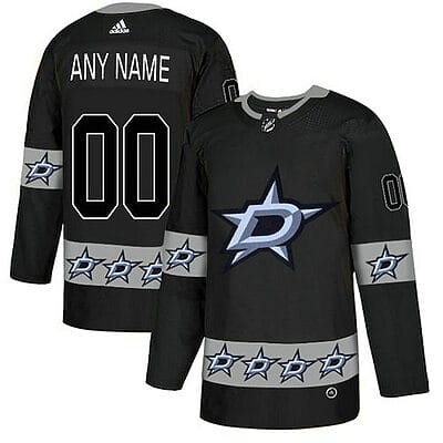 Custom Dallas Stars Jersey Name And Number Team Logos Fashion