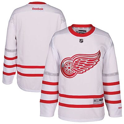 Custom Detroit Red Wings Jersey Name And Number 2017 White Centennial Classic Reebok Hockey