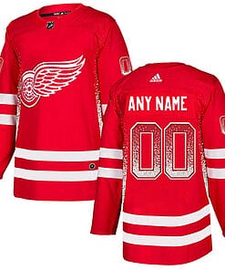 Custom Detroit Red Wings Jersey Name And Number Red Drift Fashion