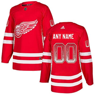 Custom Detroit Red Wings Jersey Name And Number Red Drift Fashion