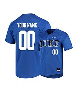 Custom Duke Blue Devils Baseball Jersey Name And Number College Blue Elite