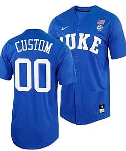 Custom Duke Blue Devils Baseball Jersey