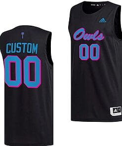 Custom FAU Owls Jersey Name and Number College Basketball Replica uniform Black