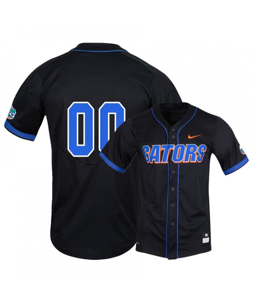 Custom Florida Gators Baseball Jersey Name And Number College Black