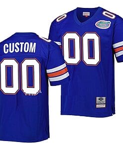 Custom Florida Gators Jersey Name and Number NCAA College Football Legacy Royal