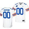 Custom Florida Gators Jersey Name and Number NCAA College Football Ring Of Honor White