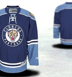 Custom Florida Panthers Jersey Name And Number Blue Third