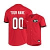 Custom Georgia Bulldogs Baseball Jersey Name And Number College Red