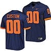 Custom Illinois Fighting Illini Jersey Name and Number NCAA College Football Untouchable Navy