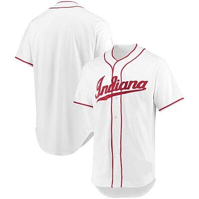 Custom Indiana Hoosiers Baseball Jersey Name And Number College White