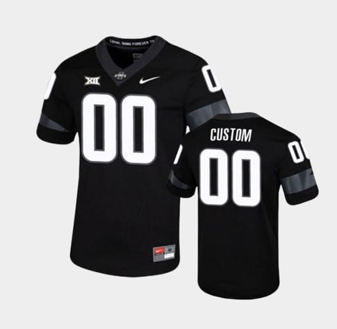 Custom Iowa State Cyclones Jersey Name and Number NCAA College Football Black Untouchable