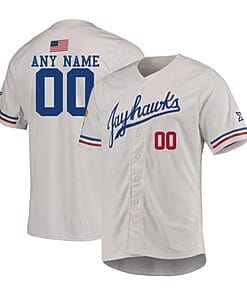 Custom Kansas Jayhawks Baseball Jersey