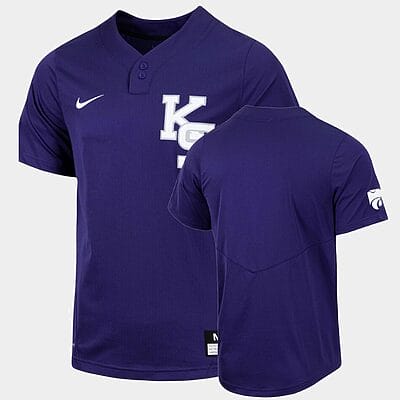 Custom Kansas State Wildcats Baseball Jersey Name And Number College Purple