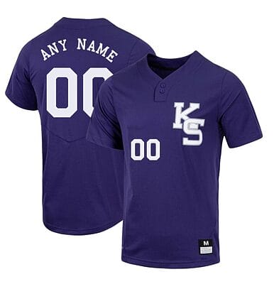 Custom Kansas State Wildcats Baseball Jersey Name And Number NCAA College Purple