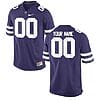 Custom Kansas State Wildcats Jersey Name and Number NCAA College Football Purple