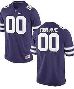 Custom Kansas State Wildcats Jersey Name and Number NCAA College Football Purple